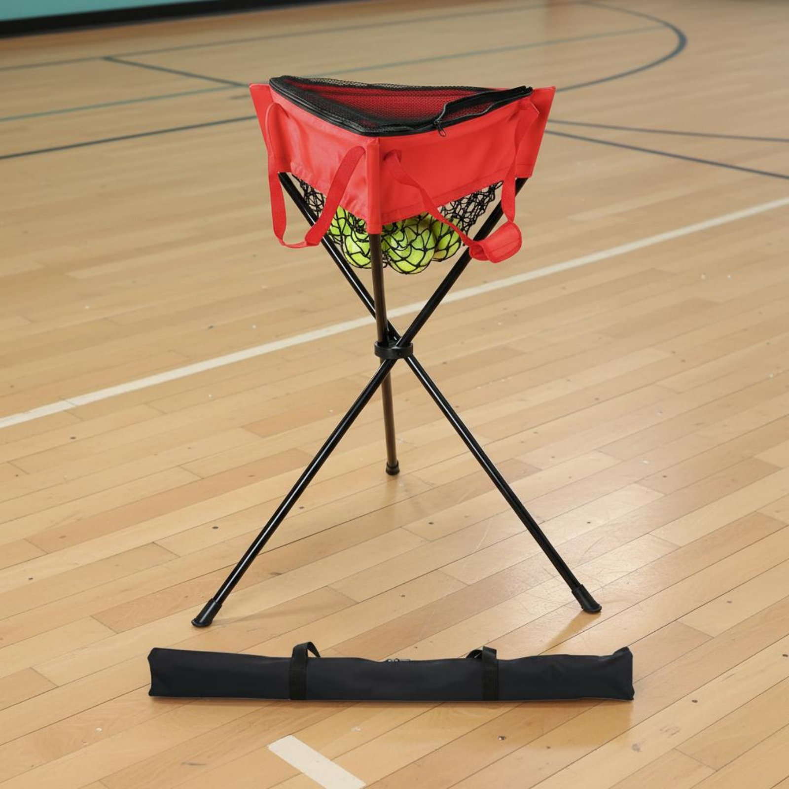 Sports Equipment For Training - ジッパー付きボールホルダー ジッパー開閉式三脚ボールホルダー スポーツ用品 折りたたみ式 長持ちするトレーニング用