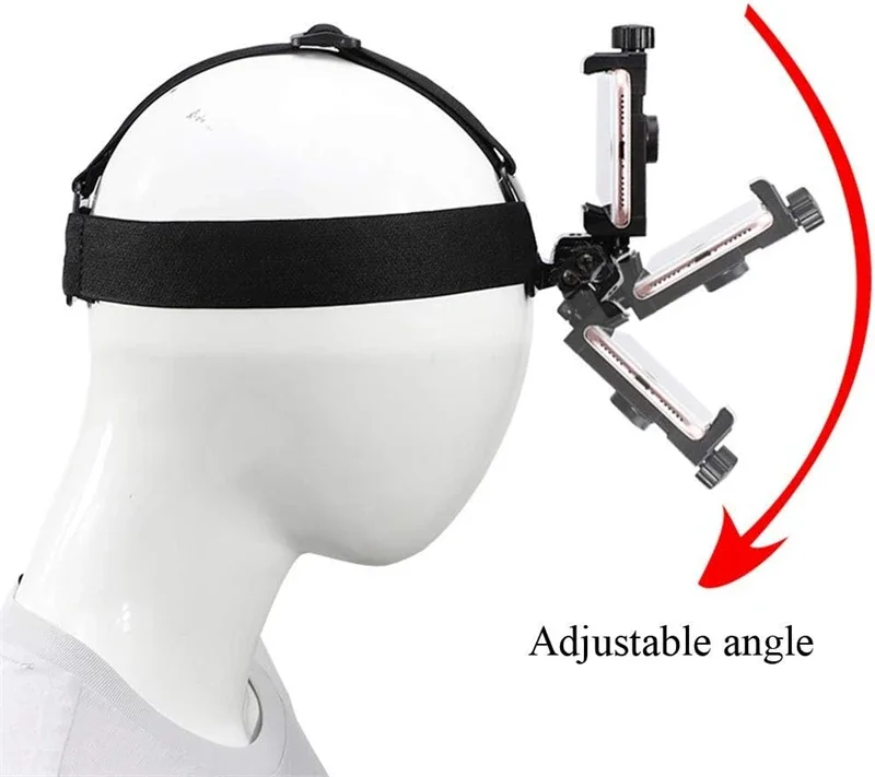 ハンズフリー調整可能な携帯電話ヘッドストラップ Selfie - Lacrosse Stick Head のレビューと価格