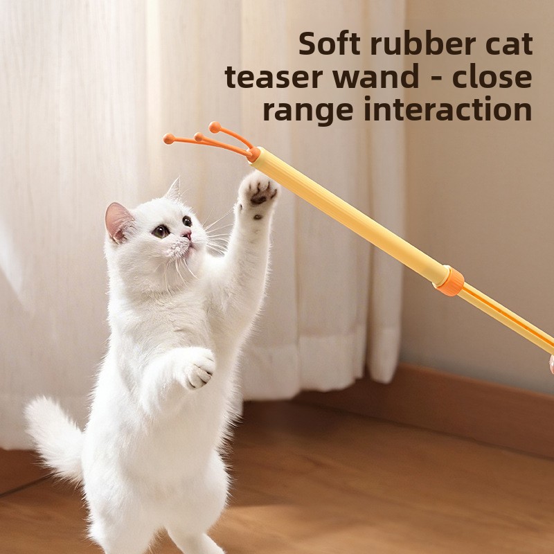 伸縮式ペットスクラッチスティック 2-in-1 猫用マッサー - Lacrosse Stick Head のレビューと価格