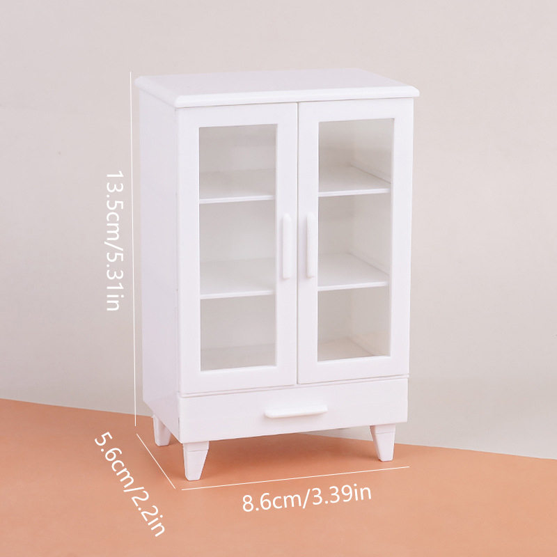 1:12 ドールハウスミニチュア白食器棚ディスプレイキャビネ - Sports Equipment Locker のレビューと価格