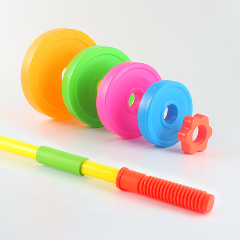 子供用調整可能ダンベルバーベルおもちゃフィットネス機器セット - Sports Equipment Kit のレビューと価格