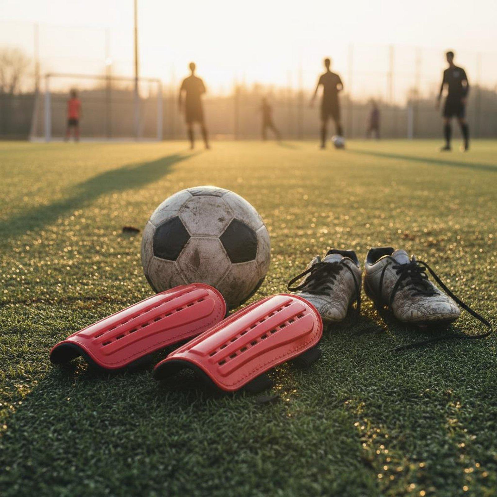 サッカーシンガード、固定ストラップ付き、大人用フットボールシ - Sports Equipment For Training のレビューと価格