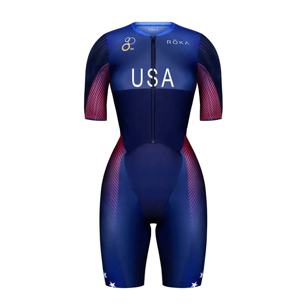 ロカ-女性用半袖トライアスロンジャンプスーツ、ロードバイク、 - Sports Equipment Kit のレビューと価格