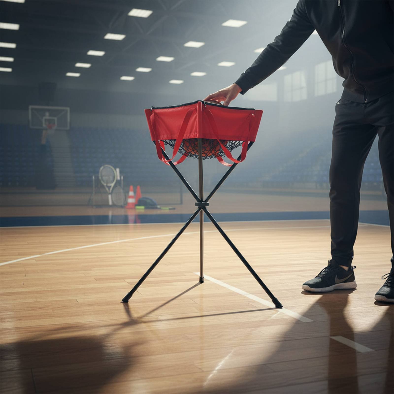 ジッパー付きボールホルダー ジッパー開閉式三脚ボールホルダー - Sports Equipment For Training のレビューと価格